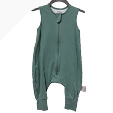 BubblePanda Sage Green 0.5 TOG Cotton Sleeveless Sleep Sack Walker Sz M 80-90cm