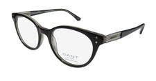 NEW GANT 4041 EYEWEAR WOMENS BLACK PLASTIC ROUND 49-19-140 001 FULL-RIM