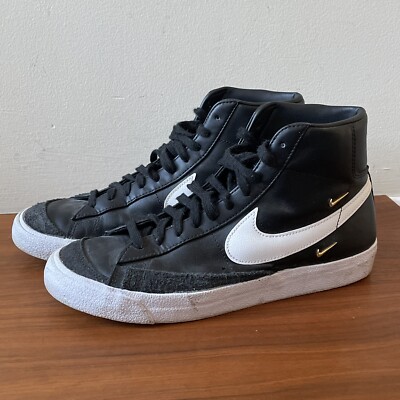 Nike Blazer Mid 77 LX Black White Sneakers Shoes Mens 9.5 Women's