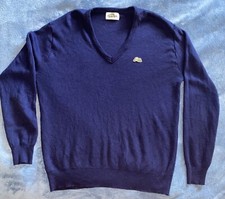 Vintage 80’s Garan Made In USA Tiger V Neck Sweater Sz L (23in W X 26.5in L)