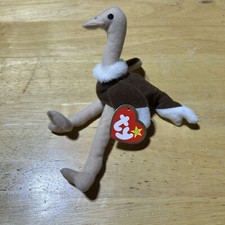 Ty Teenie Beanie Babies Stretchy the Ostrich McDonald  s Vintage Toy NEW 7  1993