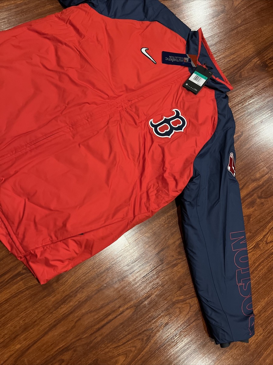 Nike Men's Boston Red Sox On Field Red Dugout Jacket Jersey