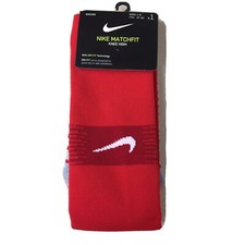 Nike Matchfit Knee High Dri-fit Socks Red Yth:3y-5y Wmn 4-6 New Tags AR136