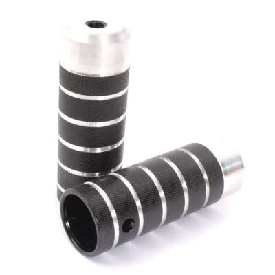 BMX Pegs 10mm 3/8 Zoll Gewinde KHE COP 7005 Aluminium schwarz Paar nur 246g!