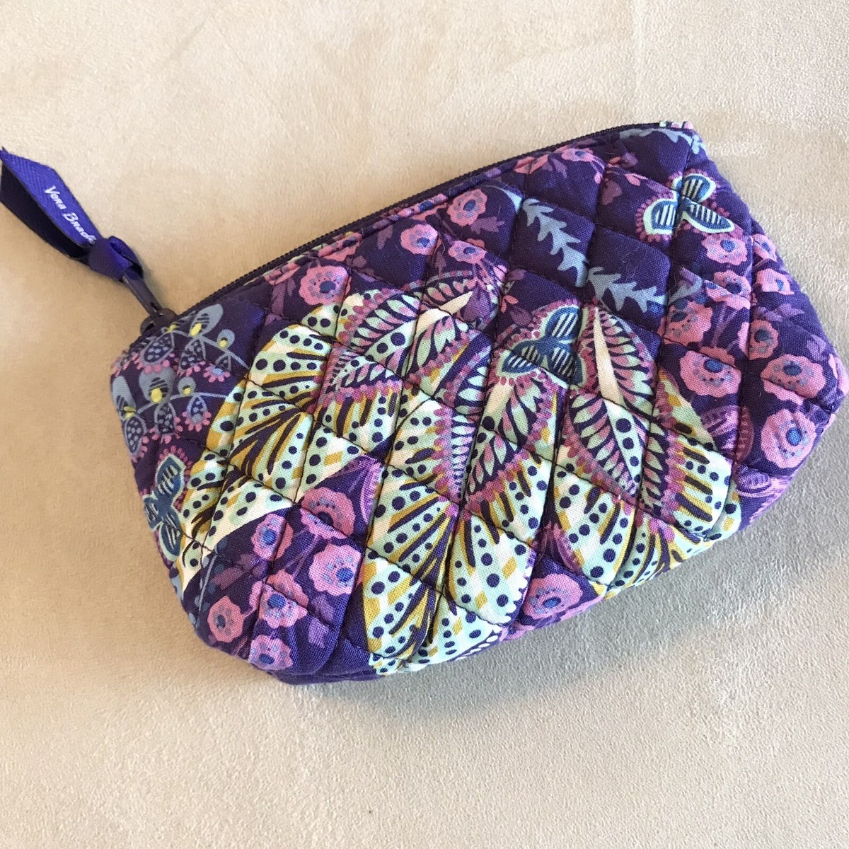 Vera Bradley Mirror Cosmetic Clutch in Batik Leaves
