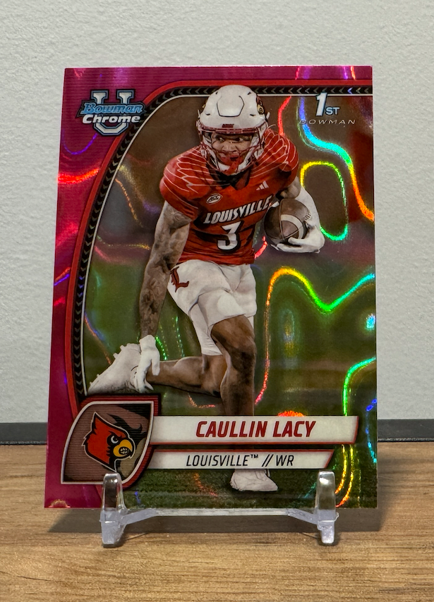 Caullin Lacy - 2024 Bowman University Chrome - #40  - Pink Lava Refractor
