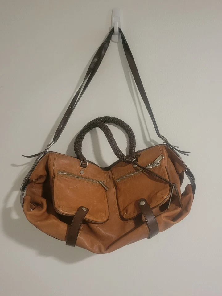 GRYSON Jasper 皮革双口袋单肩包/斜挎包。 皮革旅行手提包 — 第 4/4 张图片