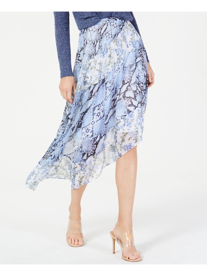 INC Womens Asymmetrical Knee Length Skirt eBay