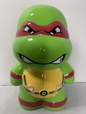 TMNT Raphael Ceramic Piggy Coin Bank  Star Point F.A.B