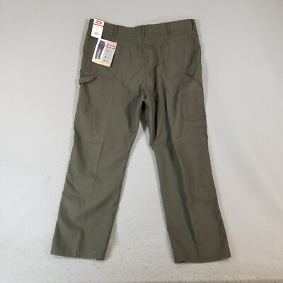 Wrangler Workwear utility pants men's 42 x 32 khaki green heavy