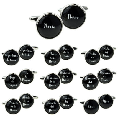 Gemelos de la boda (Spanish Wedding Design Cufflinks) Boxed - X2BOC348
