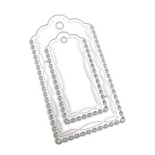 Label Metal Cutting Dies Stencil DIY Scrapbooking Album Paper Card Template