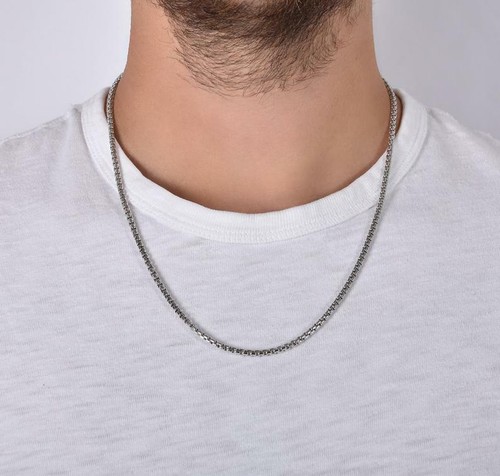 2mm Round Box Chain Necklace | eBay
