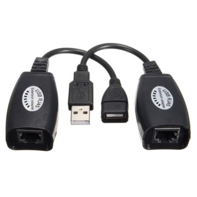 USB 2.0 zu CAT5 CAT5e CAT6 RJ45 LAN Modem Verlängerung Adapter Kabel Konverter UK 