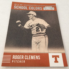 2015 Panini Contenders Baseball Roger Clemens Texas Longhorns Old School Colors