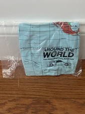 Vintage Around The World The Great Road Rally Adventure Inflatable Globe