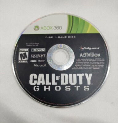 Replacement Disc 1 Only Game Disc For Call Of Duty Ghosts Xbox 360 ...