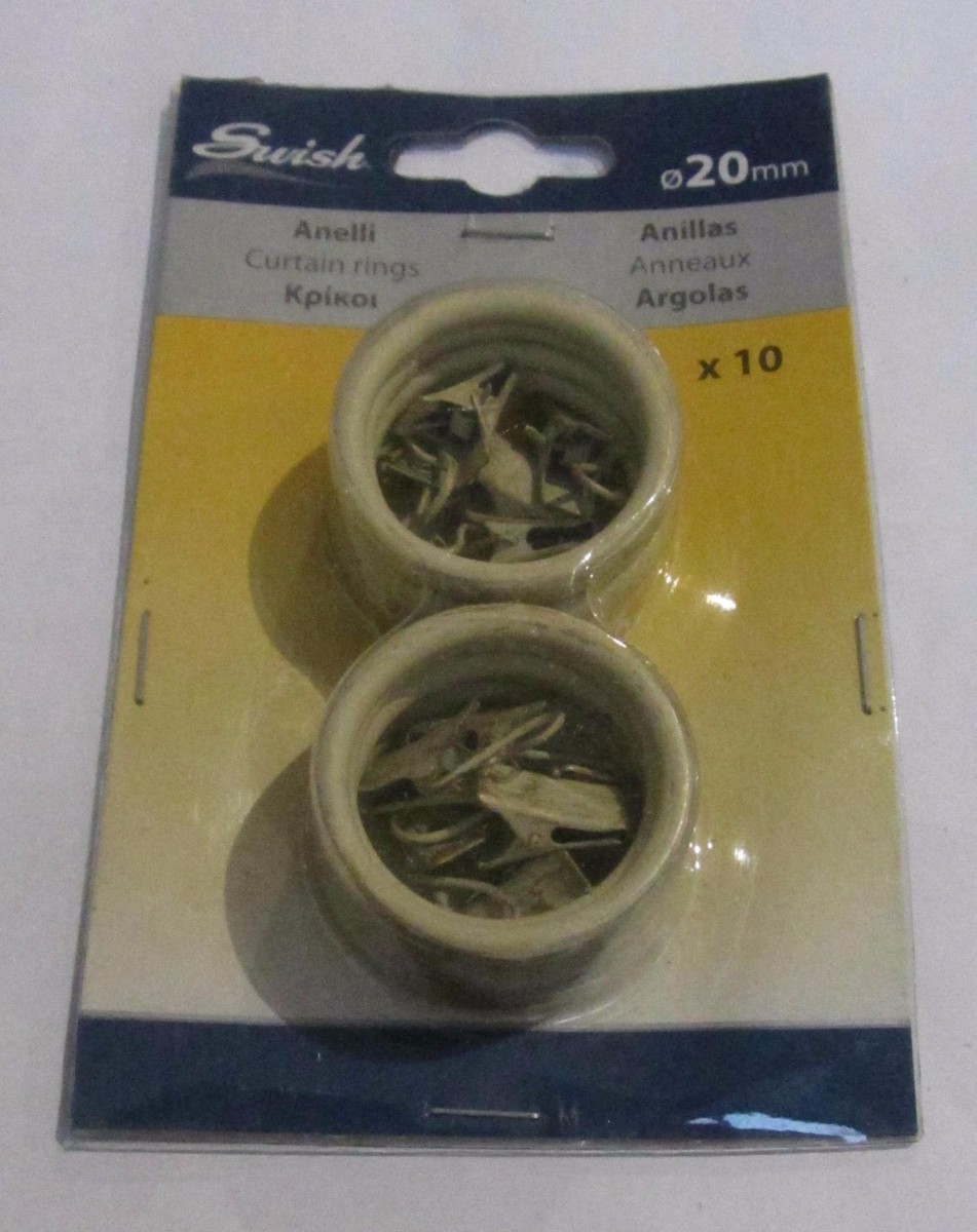 40 Anelli Per Tende Con Clip - Ganci 32mm, Metallo Antiruggine, Per Tende Sole, Doccia E Decorazioni - Foto 9