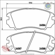 Kit Bremsbeläge Brembo Vorderachse für HYUNDAI SONATA KIA MAGENTIS