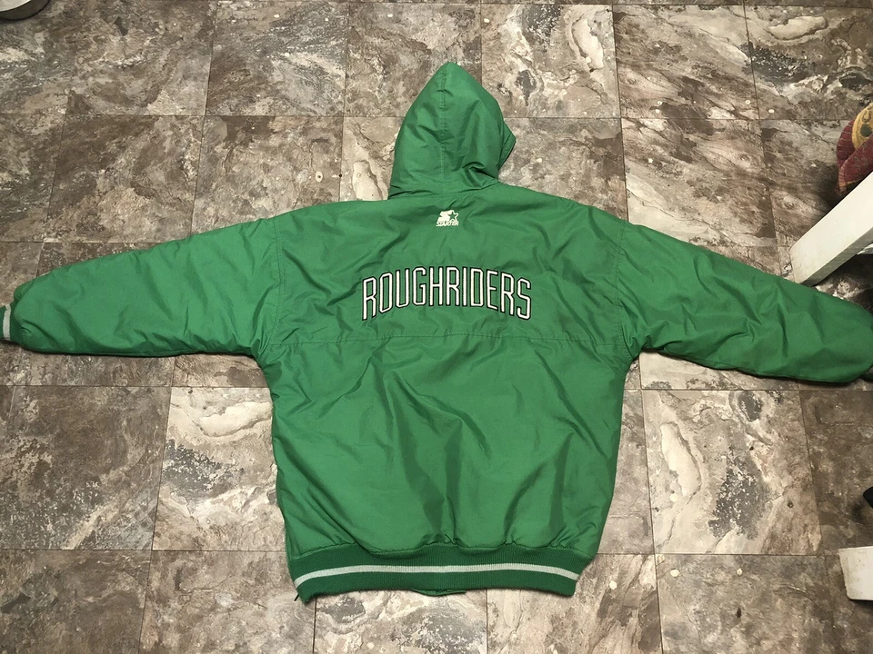 Vintage Saskatchewan Roughriders Starter Jacket CFL Canadian Football RARE HTF - Image 2 of 4