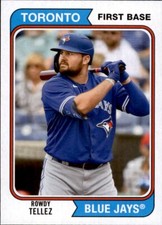 2020 Topps Archives ROWDY TELLEZ 1974 Style Base Card Blue Jays #170