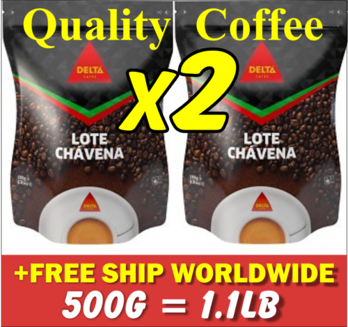 500g 1.1lb DELTA Portuguese Coffee BEANS 2x 250g Bags 8.8oz Café Portugal кофе - 第 1/2 張圖片