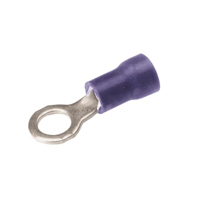 Burndy TP1410 Vinyl Insulation Tin Plated Copper Ring Terminal for #16 to 14 AWG