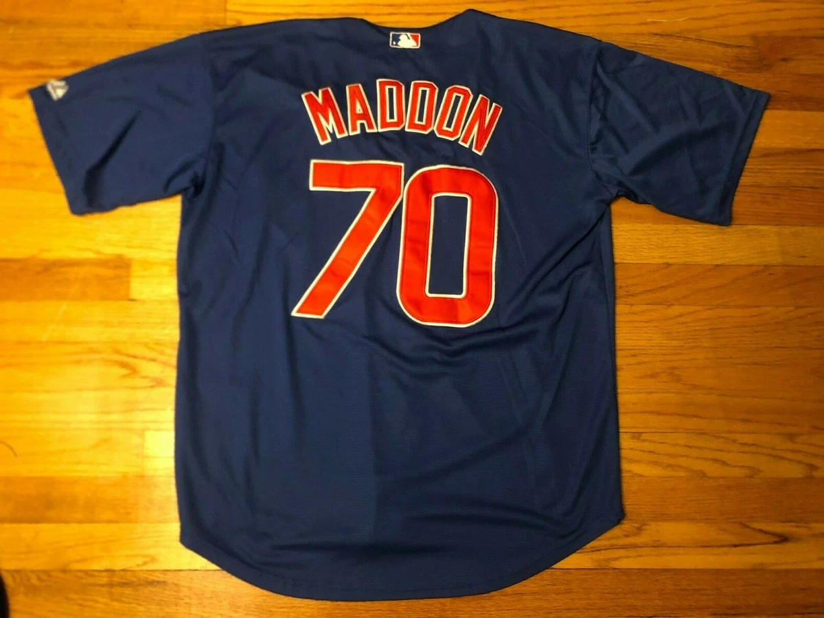 Vtg Stitched Majestic JOE MADDON #70 Chicago Cubs Jersey Mens Adult 2XL  Blue