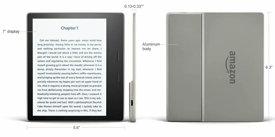 Amazon Kindle Oasis (9th Generation) 32GB, Wi-Fi, 7