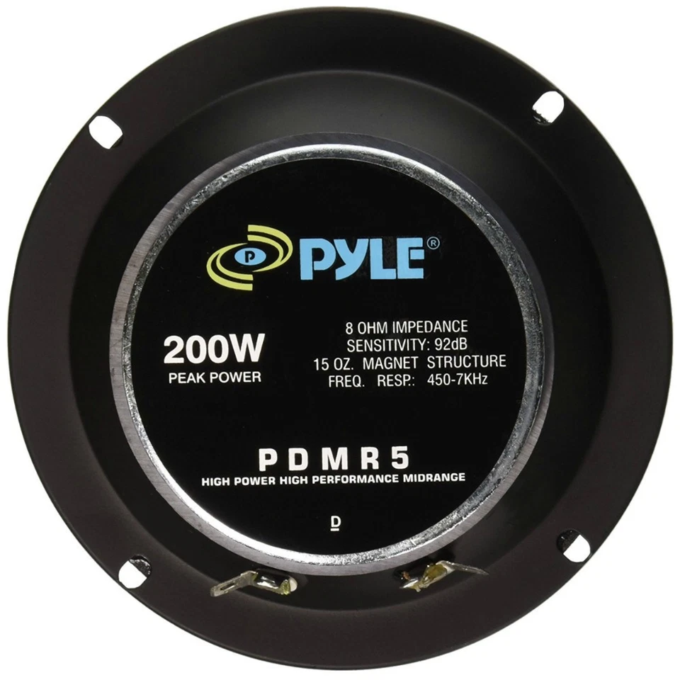 1 MIDRANGE 13,00 CM PYLE PDMR5 200 WATT MAX 130 MM MEDIO 8 OHM PER CASSE DJ HOME - Immagine 3 di 4