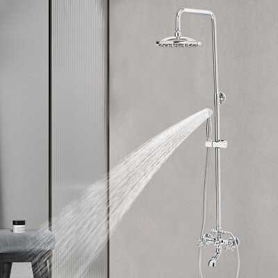 Shower Faucet System Combo Set Rainfall Head with Hand Shower Oil Rubbed Brass