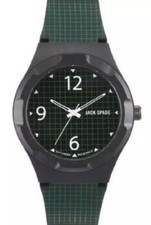 Jack Spade Men's Graphic Check Green Black F1117 Watch WURU0015