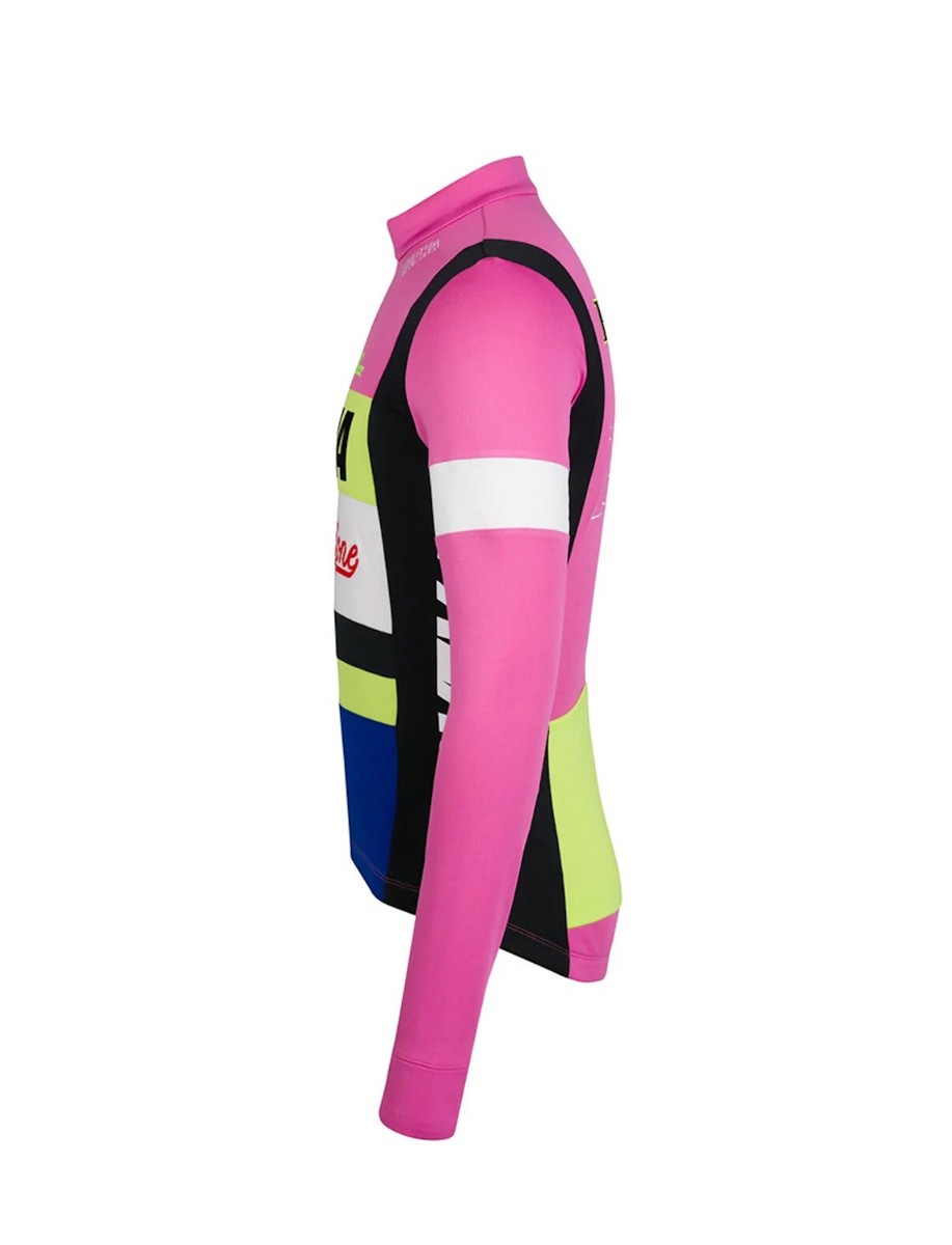 Palace Rapha Classico Longsleeve Jersey Pink Men's - FW24 - US