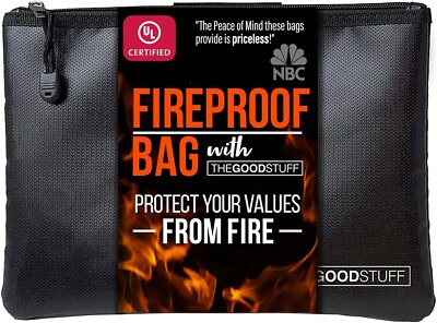 Water And Fireproof Pouch 2000? Protect Important Documents Fireproof Bags Extra