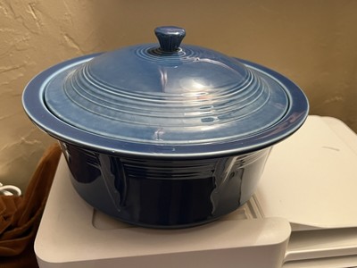 FIESTA large COVERED CASSEROLE W/LID lapis blue NEW 90 oz