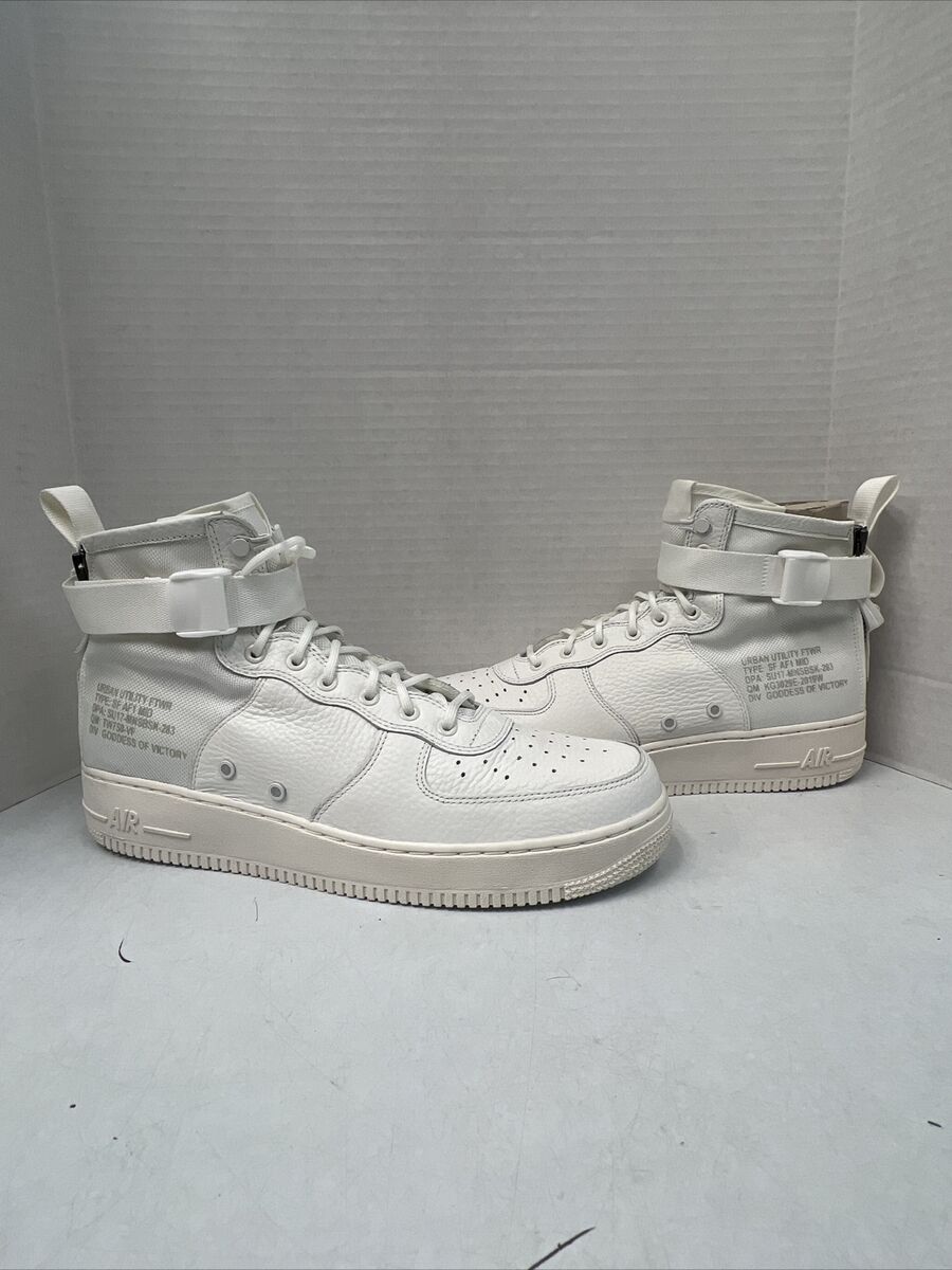 Nike SF Air Force 1 Mid Triple Ivory 2017 Size 13 Brand New Nike SF Air Force 1 Mid Triple Ivory 2017 Size 13 Brand New