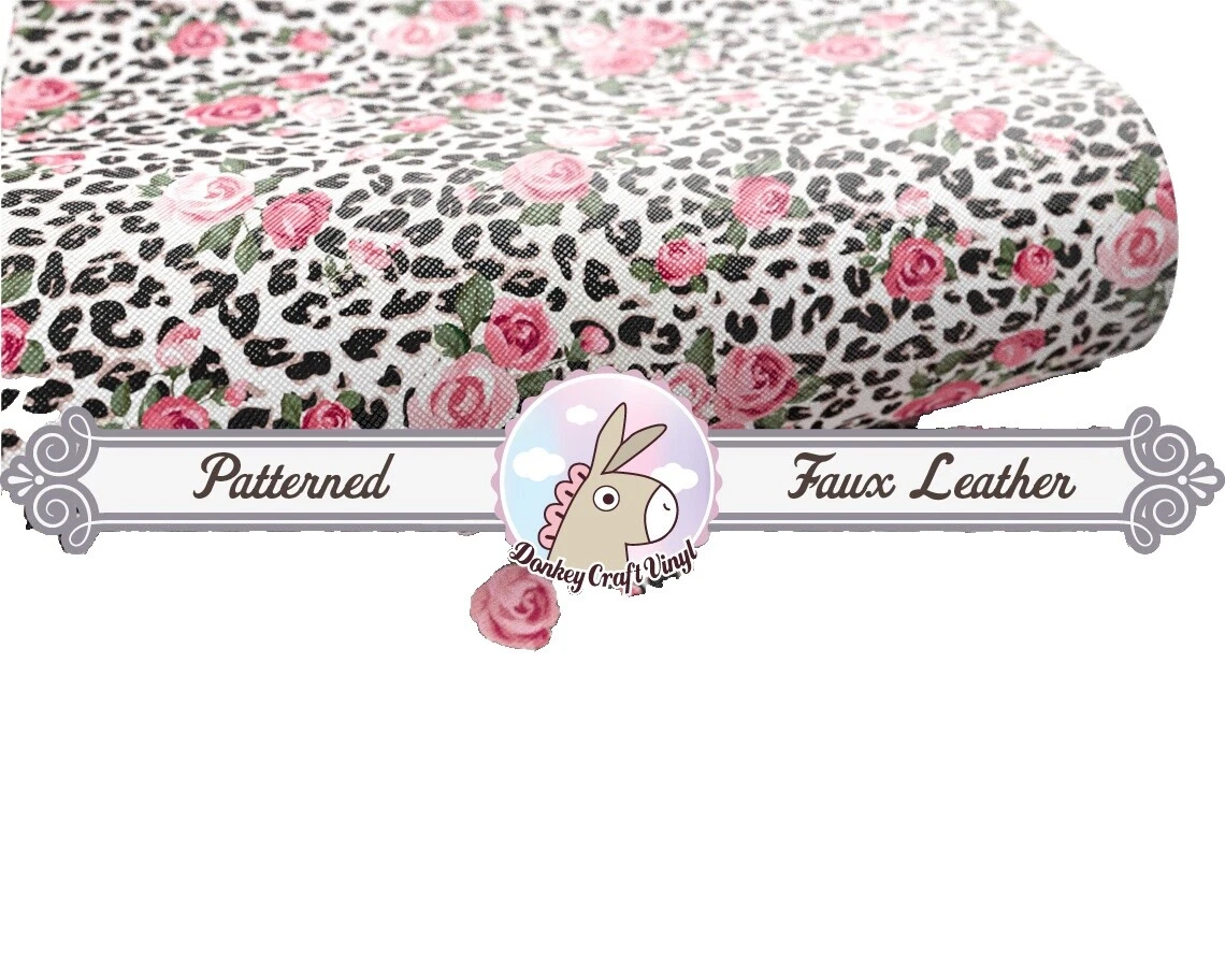 Faux Leather Floral Craft Fabrics