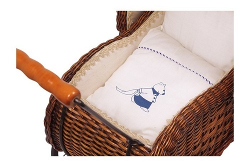 Sale!! WICKER DOLLS PRAMS traditional wicker pram basket wickerwork retro style - Picture 43 of 61