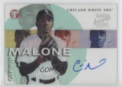 2002 Topps Pristine Personal Endorsements Auto Corwin Malone #PE-CM Auto 0c2