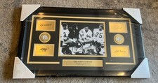 Pittsburgh Steelers Steel Curtain Framed Plaque with Laser-Engraved Signatures