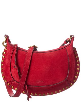 Isabel Marant Oskan Moon Suede Hobo Bag Women's Grey