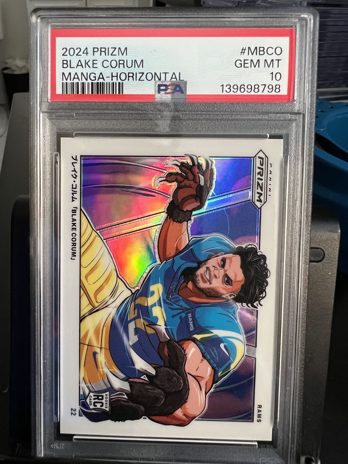 Blake Corum Panini Prizm Manga #MBCO Horizontal