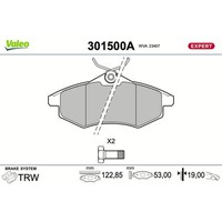 Valeo BremsbelÄGe Satz Vorderachse Passend FüR CitroËN C2 C3 | 301500A