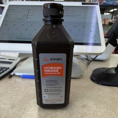 Swan Hydrogen Peroxide Topical Solution USP 16 FL OZ Skin Antiseptic