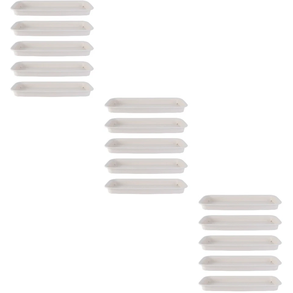  3 Pieces Plant Water Trays Rectangular Planter Self-watering Herb Saucer Drip - Image 2 of 4