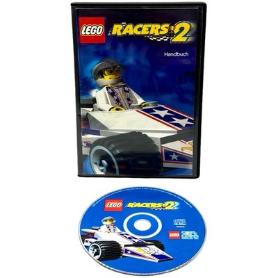 Lego Racers 2 PC CD ROM Deutsch Hülle gereinigt ohne Cover mit Handbuch