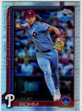 2025 Topps Chrome Baseball Alec Bohm No. 57 Philadelphia Phillies