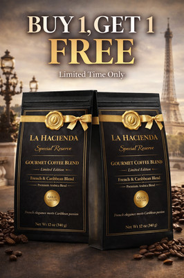 La Hacienda Special Reserve Coffee 12oz   Buy 1 Get 1 FREE, Premium Gourmet Fren