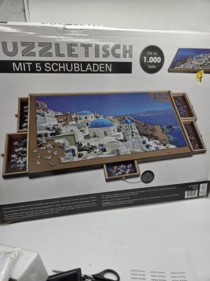 Puzzletisch mit 5 Schubladen bis 1000 Teile 76x56,5cm Holz MDF ohne Puzzle