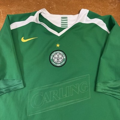 VINTAGE Celtic Shirt Soccer Jersey Mens Large Green 2005-2006 Away